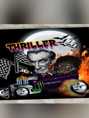 Thriller Hot Rod Vincent Price N Michael Jackson- Purple, Black, Orange